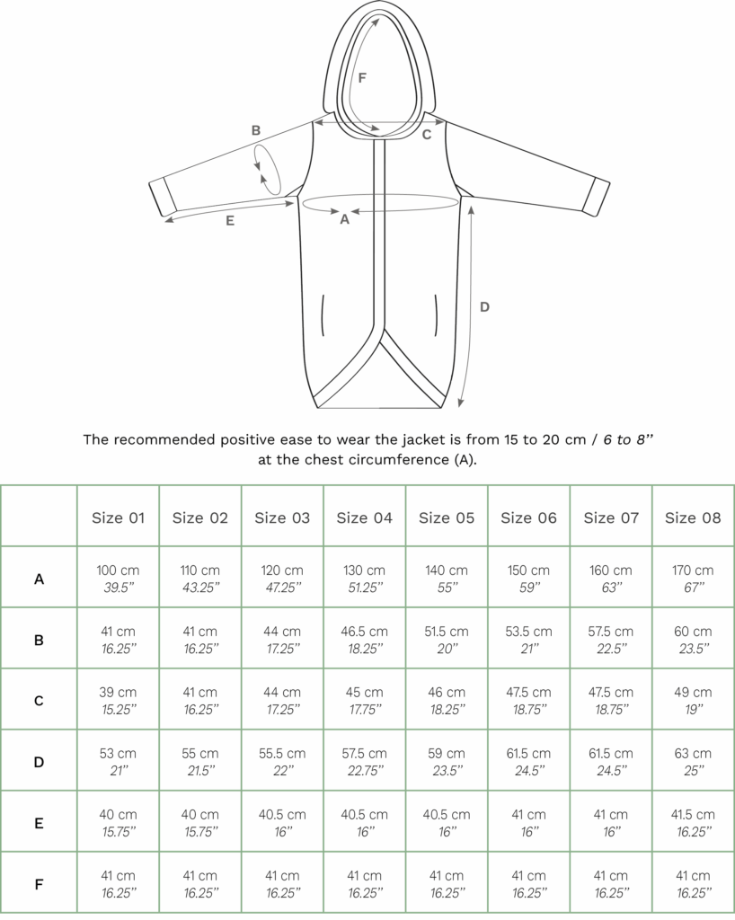 Coming soon! Rosemoor Jacket EN Rosemoor Dimensions 1 818x1024 - Coming soon! Rosemoor Jacket